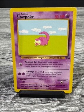 Pokémon | Fossil #55/62: Slowpoke (1999) - Vintage Collectible Trading Card